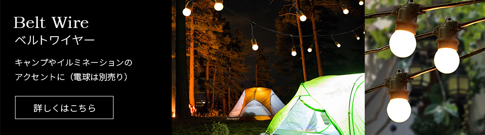 キャンプやイルミネーションのアクセントに!ベルトワイヤー